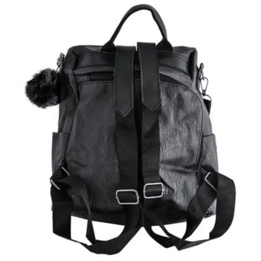 Allure Anti-Theft Handbag Black Back